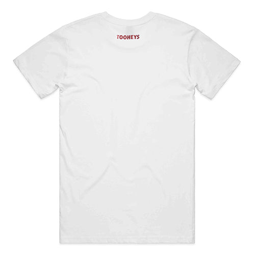 Tooheys ‘Feel Like’ white tee - the classic tee, the classic line